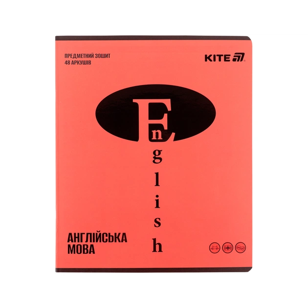 Зошит Kite предметний Brigh 48 аркуші, лінія, английська мова (K25-240-18) - зображення 1