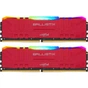 Модуль пам'яті для комп'ютера DDR4 32GB (2x16GB) 3200 MHz Ballistix Red RGB Micron (BL2K16G32C16U4RL) - зменшене зображення 1