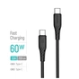 Дата кабель USB-C to USB-C 2.0m 3A 60W textured PVC black ColorWay (CW-CBPDCC095-BK) - уменьшенное изображение 4