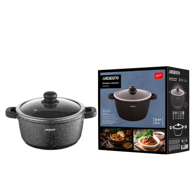 Каструля Ardesto Gemini Anzio 3.1л чорний (AR2430GE) - picture 11