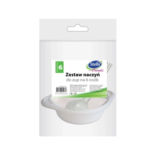Набір одноразового посуду Stella для перших страв на 6 осіб (4820102052723) зображення 1