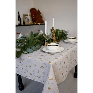 Скатертина Прованс Шапочки на бежевому 136х220 см (036560) зображення 1