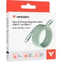 Дата кабель USB-C to USB-C 1.2m Magnetic 100W green Verbatim (31855) - уменьшенное изображение 3