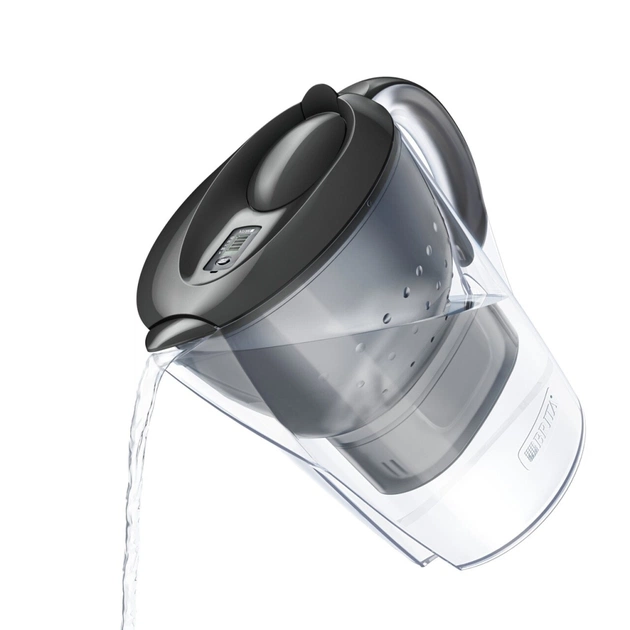 Фільтр-глечик Brita Marella Memo MXPro 2.4л (1.4л води) з фільтр-картриджем 3шт, графіт (1052796) - picture 4