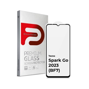 Скло захисне Armorstandart Full Glue TECNO Spark Go 2023 (BF7) Black (ARM67167) зображення 1