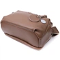 Сумка Vintage З двома відділеннями з натуральної шкіри Коричнева (22596) - зменшене зображення 5