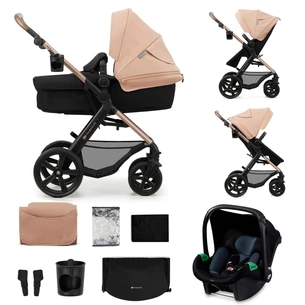 Коляска Kinderkraft 3 в 1 Moov 2 Sand Beige (KSMOOV02BEGEV00) (5902533925803) зображення 1