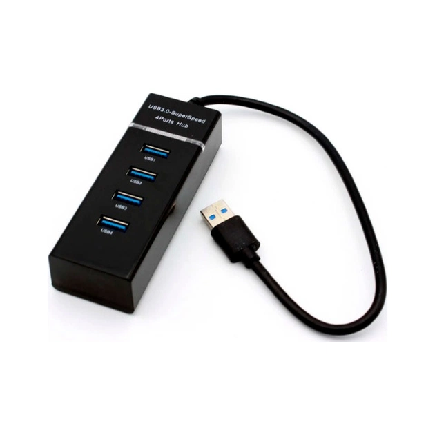 Концентратор Voltronic USB 3.0 to 4xUSB black (NX-UH-303B) - изображение 1