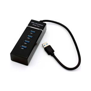 Концентратор Voltronic USB 3.0 to 4xUSB black (NX-UH-303B) зображення 1