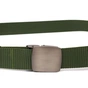 Ремінь Vintage З металевою пряжкою з текстилю Зелений (20595) - уменьшенное изображение 2