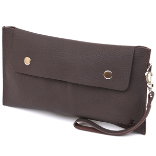 Косметичка Shvigel Шкіряна матова тревел Коричнева (16418) зображення 1