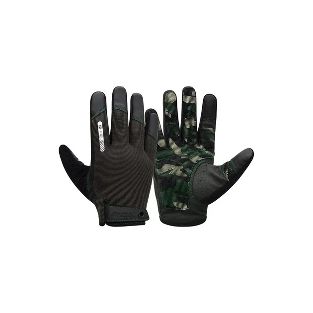 Рукавички для фітнесу RDX T2 Touch Screen Friendly Full Fingerf Army Green M (WGA-T2FA-M) - изображение 1