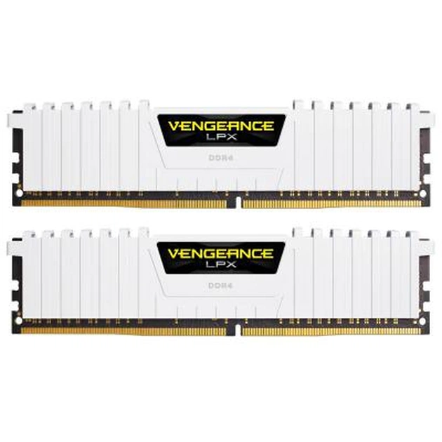 Модуль пам'яті для комп'ютера DDR4 16GB (2x8GB) 3200 MHz LPX White Corsair (CMK16GX4M2B3200C16W) - изображение 1