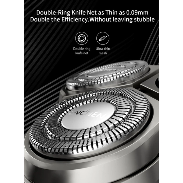 Електробритва Xiaomi Enchen Steel 3S Black/Gold - зображення 7