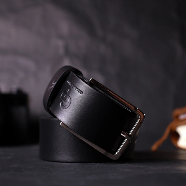 Ремінь Grande Pelle Брючний з натуральної шкіри Чорний (11676) - зображення 10