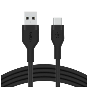 Дата кабель USB 2.0 AM to USB-C 3.0m 15W Black Belkin (CAB008BT3MBK) зображення 1