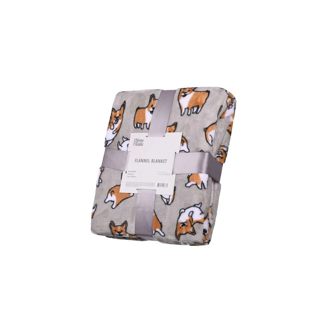 Плед Ardesto Flannel коргі, 160х200 см (ART0109PB) - picture 1