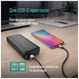 Дата кабель USB 2.0 AM to USB-C 2.0m 3A zinc alloy braided black ColorWay (CW-CBUC099-BK) - зменшене зображення 7