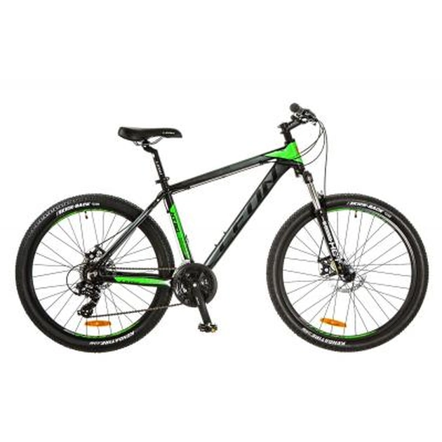Велосипед Leon 26" HT-80 2018 AM 14G DD рама-18" Al чорно-салатовий (OPS-LN-26-023) - зображення 1