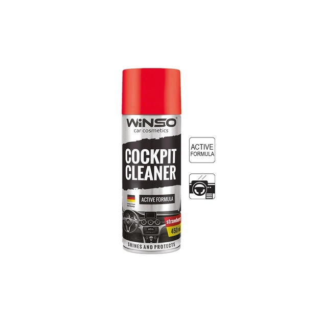 Автополіроль WINSO Cockpit Cleaner полуниця 450ml (840560) - зображення 1