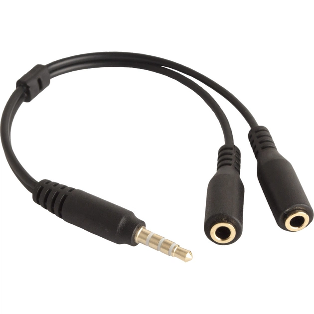 Перехідник XoKo SC-009 Jack 2x3.5-мм jack(M) - 3.5-мм 4pin jack(F) (XOKO SC-009) - зображення 1
