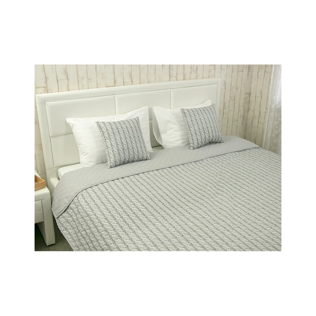 Покривало Руно декоративне Grey Braid 212х240 см (Р329.52_Grey Braid) - picture 1