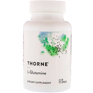 Амінокислота Thorne Research L-Глютамин, L-Glutamine, 90 капсул (THR-51802) зображення 1