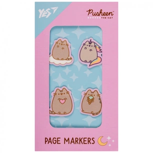 Стікер-закладка Yes Pusheen пластик 80 шт (4х20) (170419) зображення 1