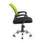 Офісне крісло Richman Спайдер Ю Хром Піастра Сітка чорна + зелена (ADD0003058) - зменшене зображення 3