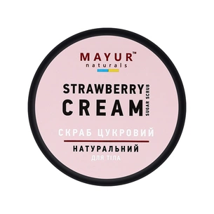 Скраб для тіла Mayur Цукровий Полуниця з вершками 250 мл (4820230953817) изображение 1