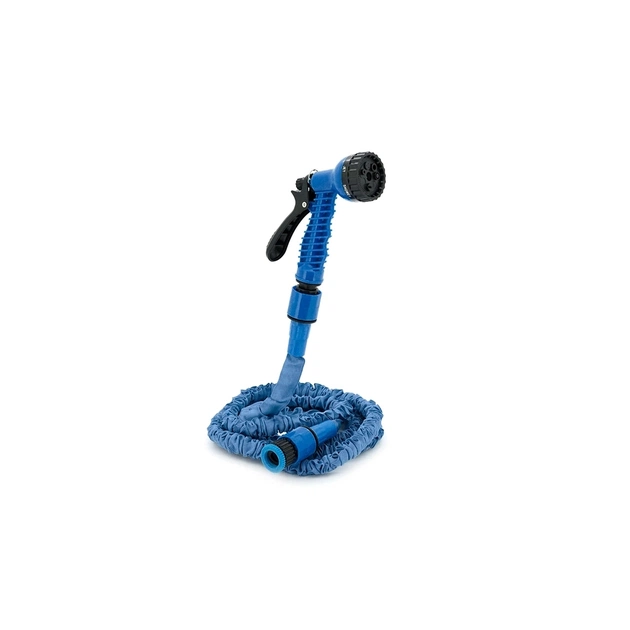 Поливочный шланг Voltronic KY-75B, 2,5-7.5м/25ft, + распылитель, насадка на кран, Blue, Box (KY-75B) - изображение 1