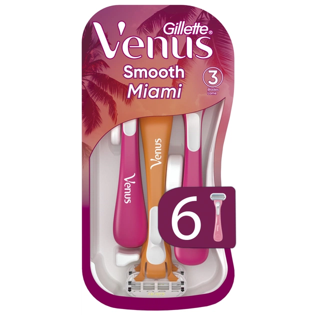 Бритва Gillette Venus Smooth Miami 6 шт. (8700216756907) - picture 1