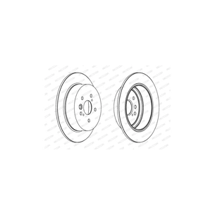 Гальмівний диск FERODO DDF1486C зображення 1