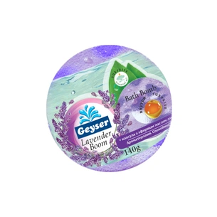 Бомбочка для ванни Geyser Lavender Boom з капсулою ефірної олії 140 г (4820091145888) зображення 1