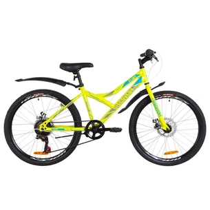 Велосипед Discovery 24" FLINT DD рама-14" 2019 салатово-синій з сірим (OPS-DIS-24-123) зображення 1