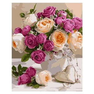 Картина по номерам Strateg Букет різних троянд 40х50 см (VA-1205) зображення 1
