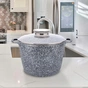 Кастрюля Gusto покриття Ceramic Snow 5.5 л (GT-2604-26) - уменьшенное изображение 2