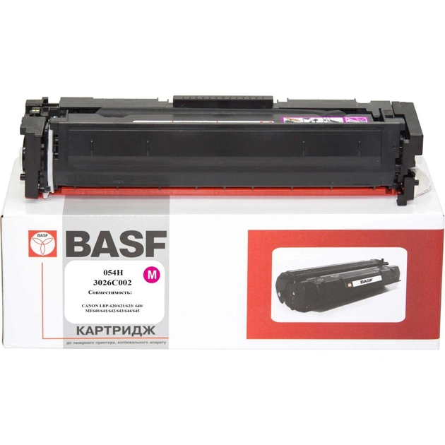 Картридж BASF Canon 054H для MF641/643/645, LBP-621/623 Magenta 2.3K (KT-3026C002) - зображення 1