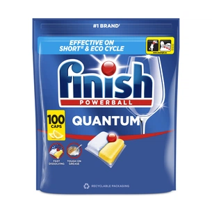 Таблетки для посудомийних машин Finish Quantum Лимон 100 шт. (5908252006465) зображення 1