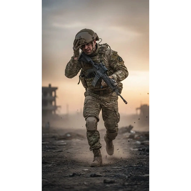 Шолом військовий Alpine Crown Bulletproof Helmet Fast Tweron Kevlar M Койот (25110-021-M) - picture 8