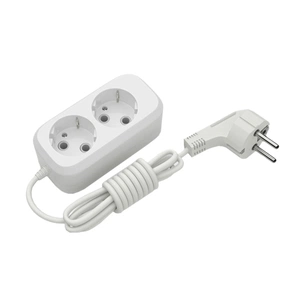 Мережевий подовжувач Electrum C-ES-1789 5.0m, 2 роз, white (C-ES-1789) зображення 1