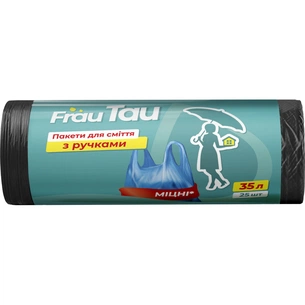 Пакети для сміття Frau Tau З ручками 35 л 25 шт. (4820263231944) зображення 1