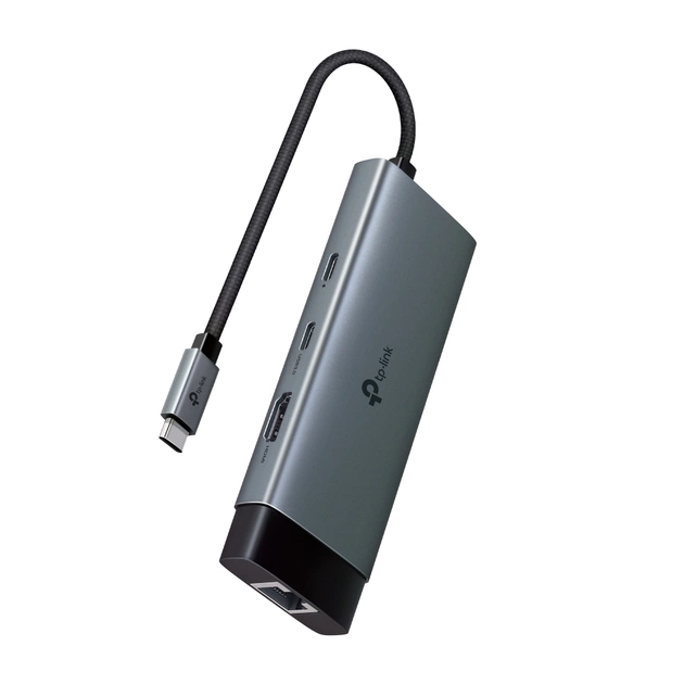 Концентратор TP-Link USB 3.0 6-in-1 2xUSB 3.0 + 1xUSB-C + 1xHDMI + 1xRJ45 + PD 100W (UH6120C) - picture 4