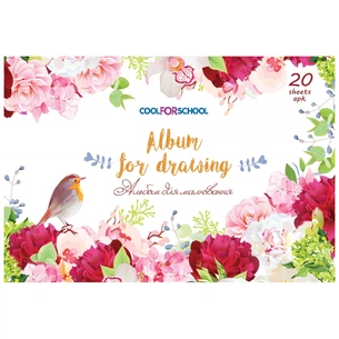 Альбом для малювання Cool For School на скобі, 20 аркушів (CF60902-09) зображення 1