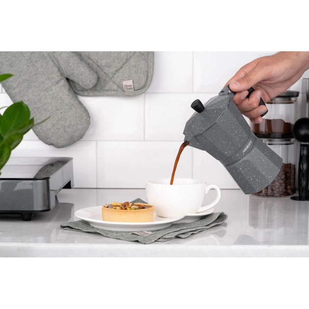 Гейзерна кавоварка Ardesto Gemini Molise 9 чашок (AR0809AGS) - picture 2