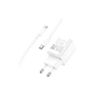 Зарядний пристрій HOCO C148A USB-C PD30W + cable USB-C to USB-C white (6942007630320) - зменшене зображення 5