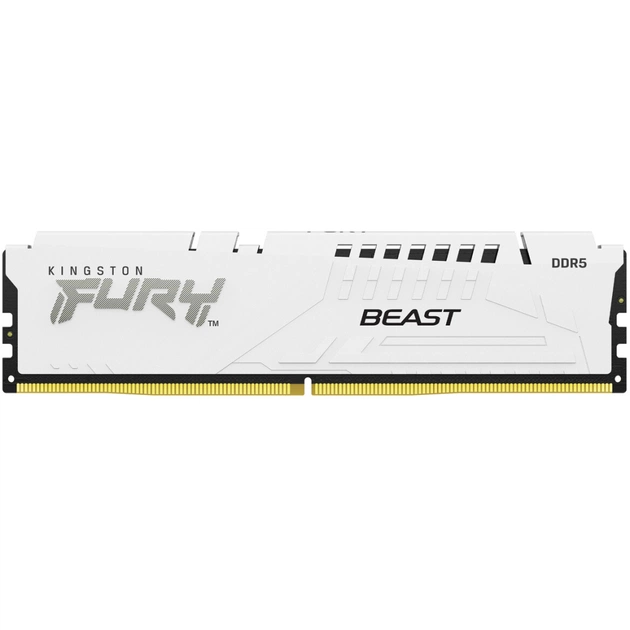 Модуль памяти для компьютера DDR5 32GB 5200 MHz Beast EXPO White Kingston Fury (ex.HyperX) (KF552C36BWE-32) - изображение 1