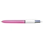 Ручка масляна Bic 4 in 1 Colours Shine Pink рожева (bc982875) - зменшене зображення 1