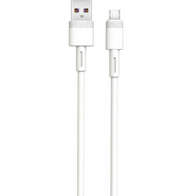 Дата кабель USB 2.0 AM to Micro 5P 1.0m 5A white XO (NB166-M-1-WH) - изображение 1