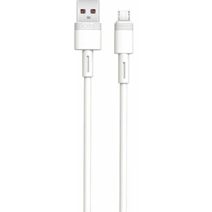 Дата кабель USB 2.0 AM to Micro 5P 1.0m 5A white XO (NB166-M-1-WH) зображення 1